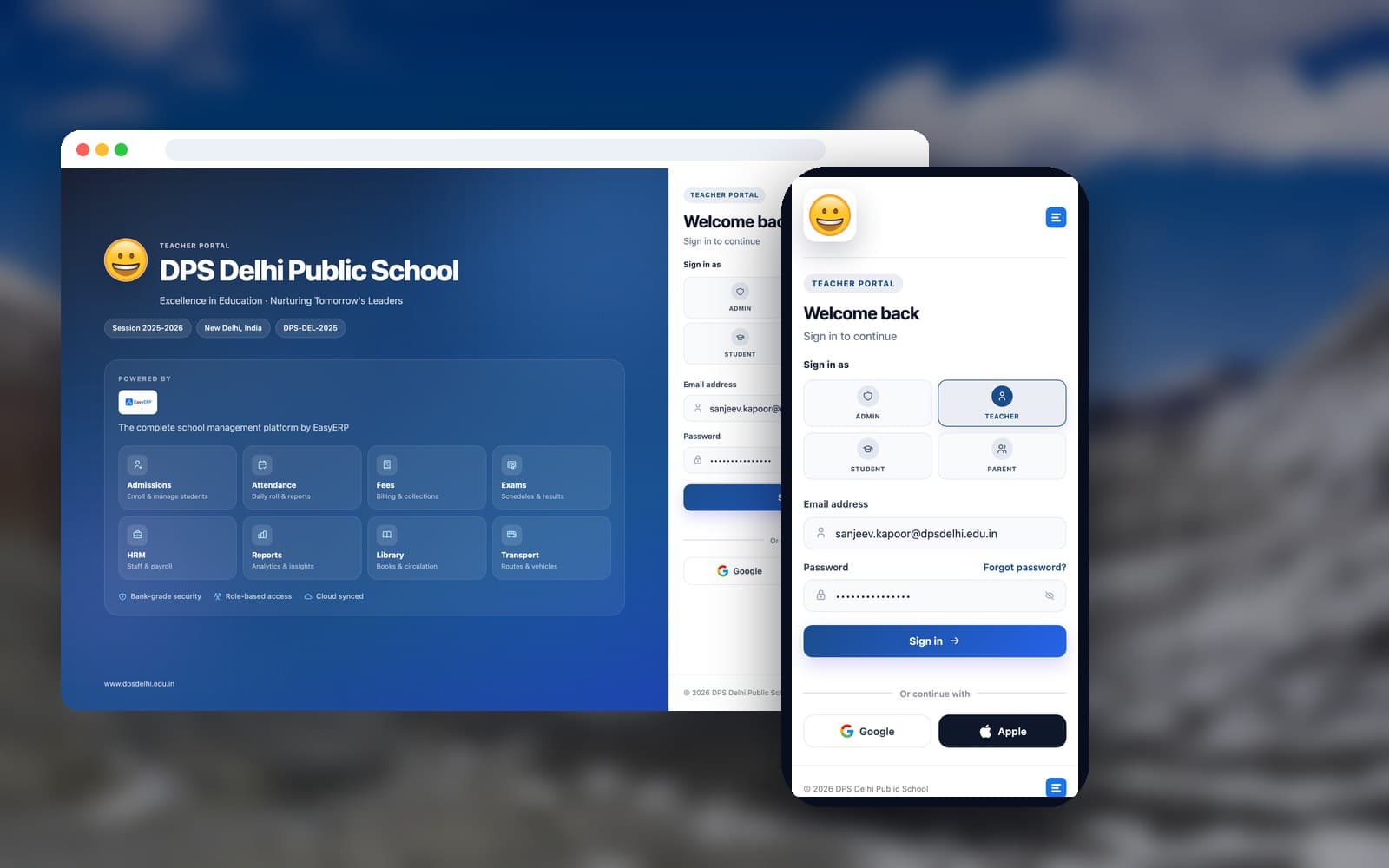 DPS School ERP launched for web and mobile